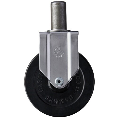 ハンマー 差込み固定式ゴム車輪 100mm
