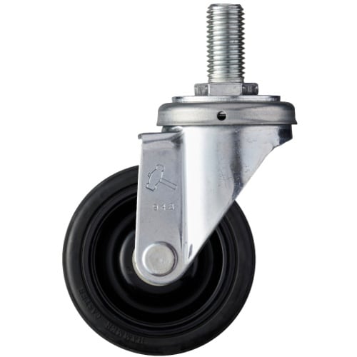 ハンマー ねじ込み旋回式ゴム車輪(ナイロンホイール