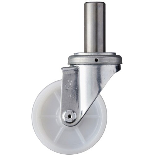 ハンマー 差込み旋回式ナイロン車輪 100mm