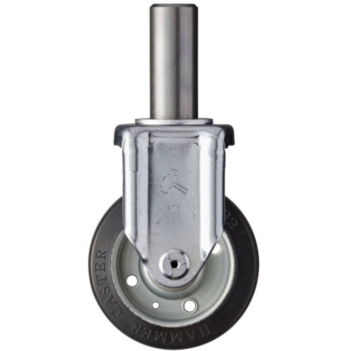 ハンマー 差込み固定式ゴム車輪 100mm