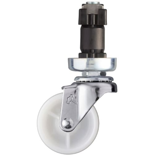 ハンマー パイプ差込み旋回式ナイロン車輪 50mm