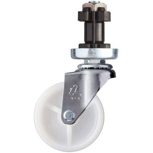 ハンマー パイプ差込み旋回式ナイロン車輪 65mm