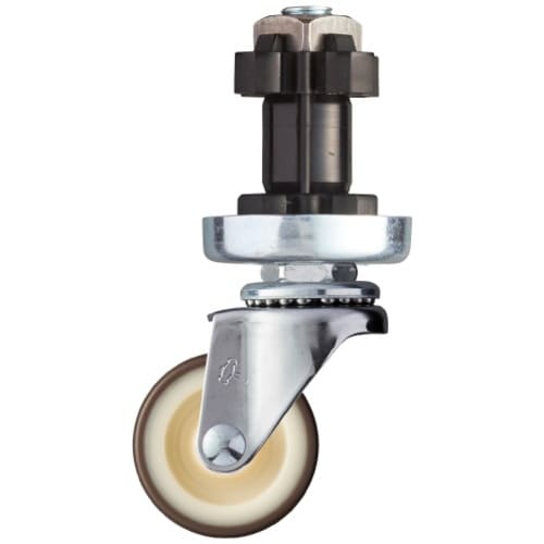 ハンマー パイプ差込み旋回式ウレタン車輪(ナイロン