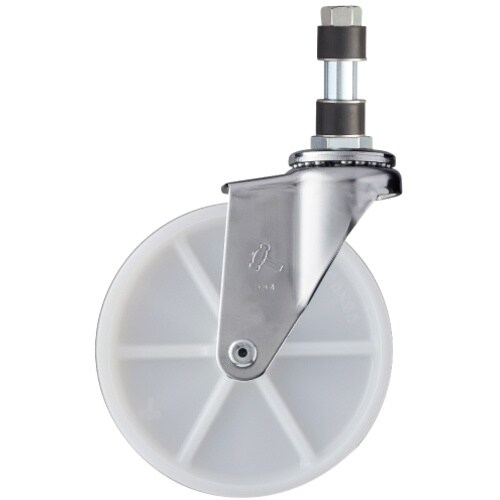 ハンマー パイプ差込み旋回式ナイロン車輪 125m