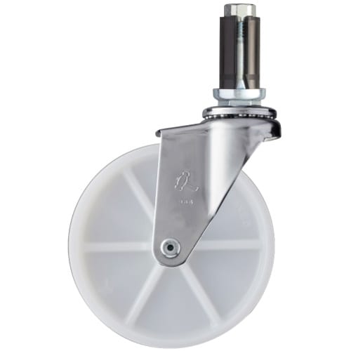 ハンマー パイプ差込み旋回式ナイロン車輪 125m