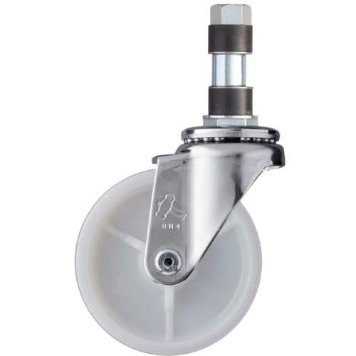 ハンマー パイプ差込み旋回式ナイロン車輪 85mm