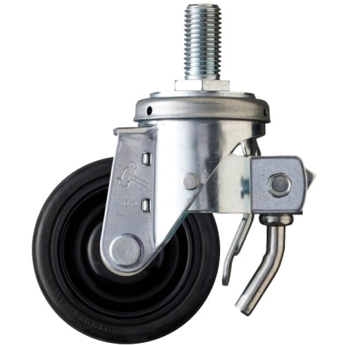 ハンマー ねじ込み旋回式ゴム車輪(ナイロンホイール