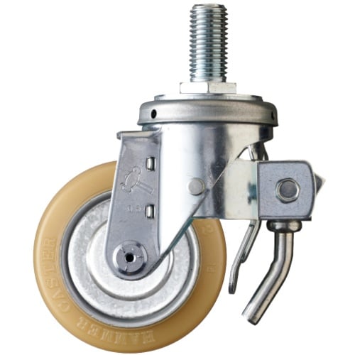 ハンマー ねじ込み旋回式ウレタン車輪(ローラーベア