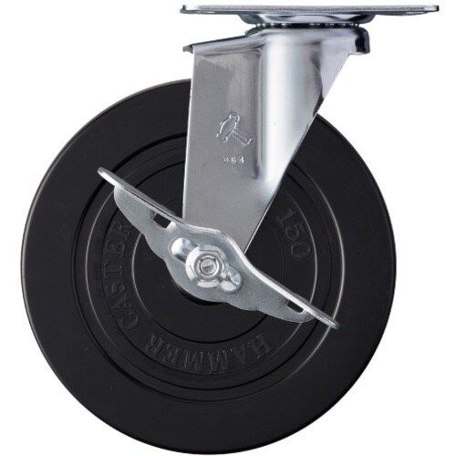 ハンマー Eシリーズ旋回式ゴム車輪(ローラーベアリ