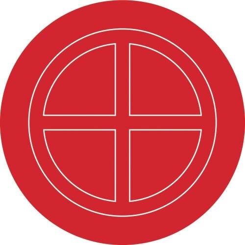 緑十字 破壊板(送水口割板) 100mmΦ アクリ