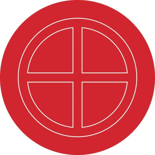 緑十字 破壊板(送水口割板) 102mmΦ アクリ