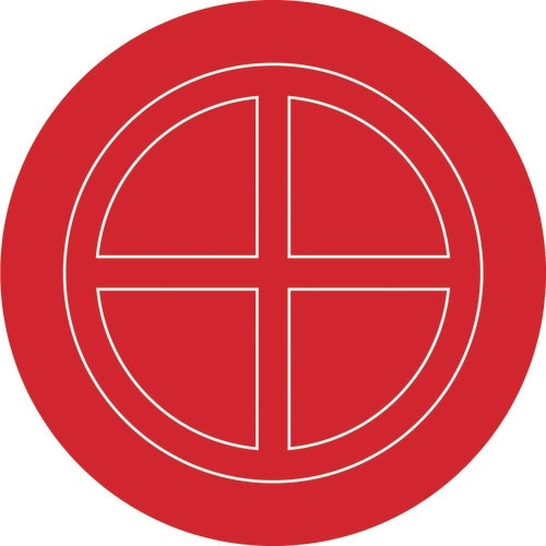 緑十字 破壊板(送水口割板) 105mmΦ アクリ