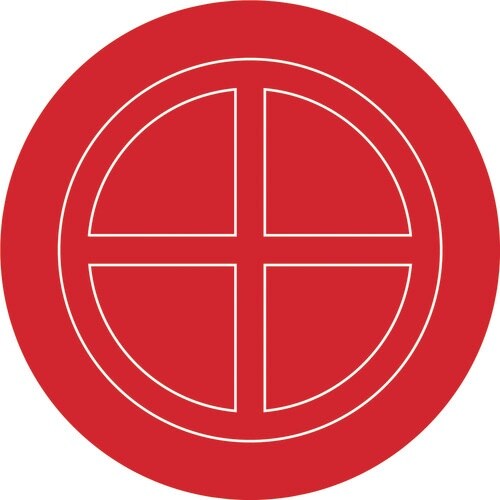 緑十字 破壊板(送水口割板) 107mmΦ アクリ