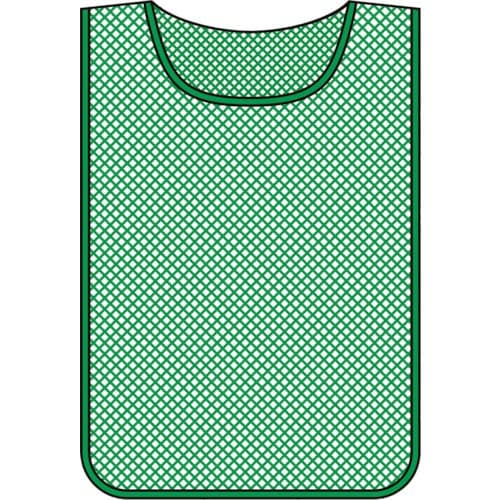 緑十字 メッシュ製安全ベスト(ゼッケン) 緑無地タ