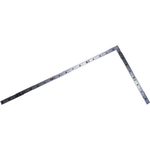 シンワ 曲尺平ぴた シルバー1尺6寸裏面50cm併