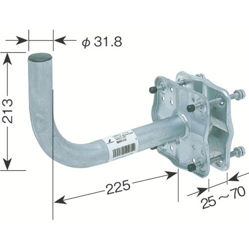 DX ベランダ用取付金具(溶融亜鉛メッキ)