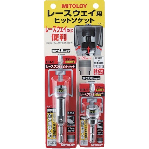 ミトロイ レースウェイ用ビットソケットディスプレイ