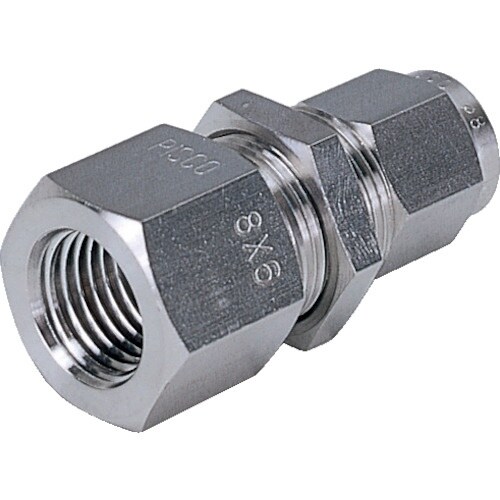 PISCO SUS316締付継手 メス隔壁ストレー