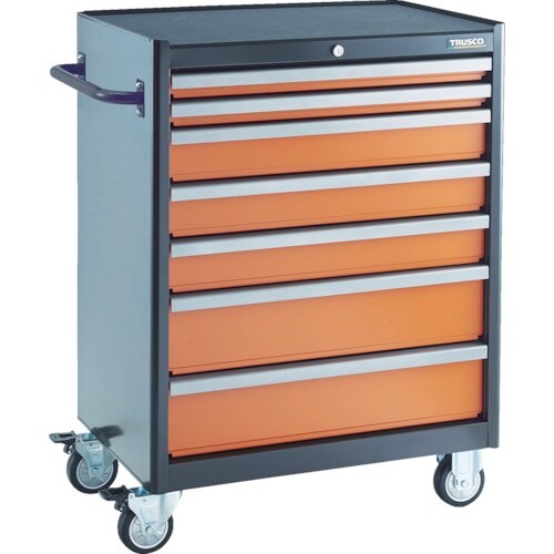 TRUSCO ローラーキャビネット 引出7段 50