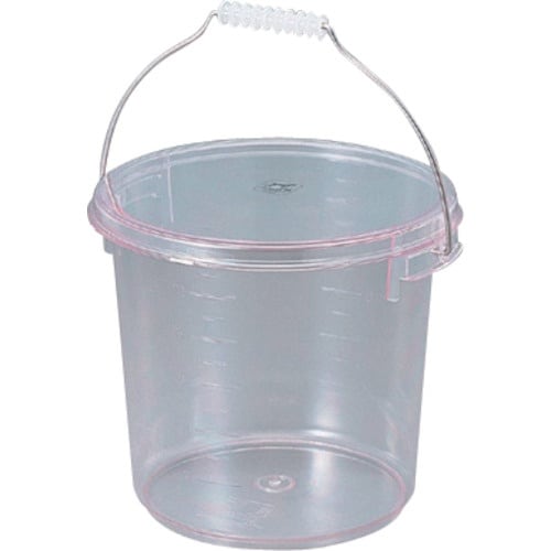 AS ポリカーボ蓋付バケツ目盛・吊り手付