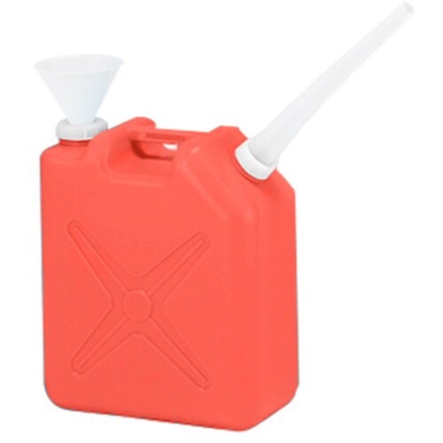 AS 廃液回収容器赤20L(ロート付)