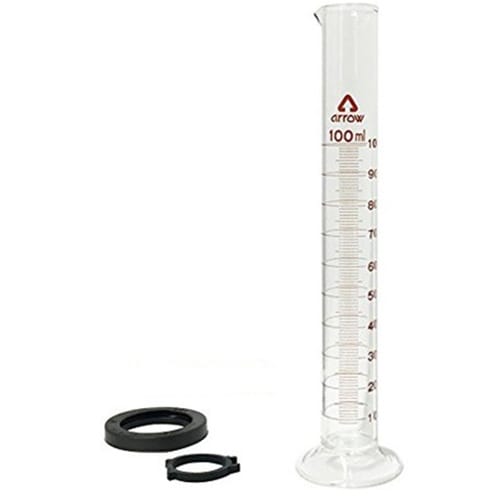 AS メスシリンダー100ml(硬化ガラス)