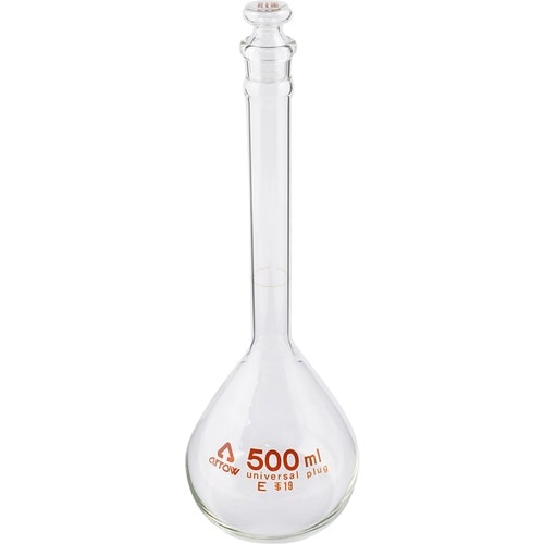 AS 透明ズリメスフラスコ500ml白