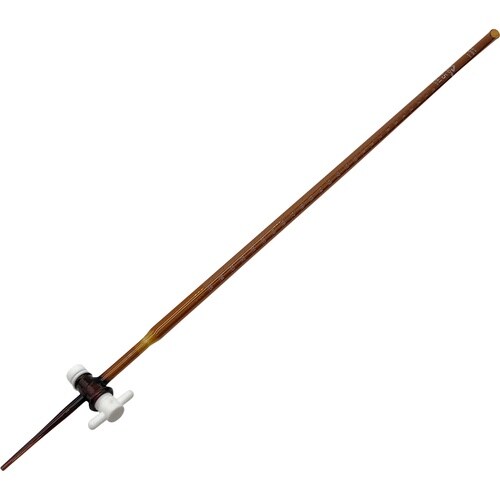 AS 活栓付ビュレット硬質ガラス茶褐色25