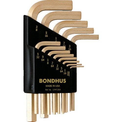 BONDHUS 六角L−レンチ ショート インチ