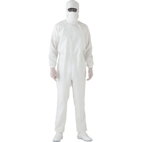 ミドリ安全 高通気性超静電クリーンウェア ホワイト