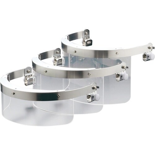 ミドリ安全 防災面 ヘルメット取付・半面シールド型