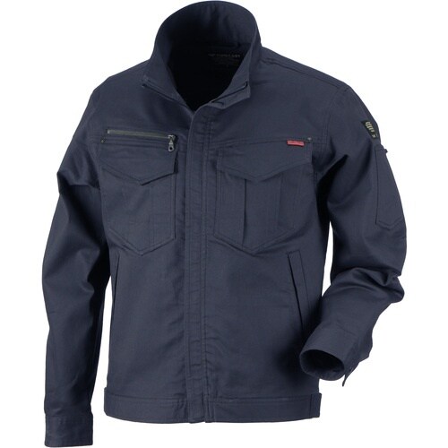 カジメイク T/Cストレッチブルゾン ネイビー L