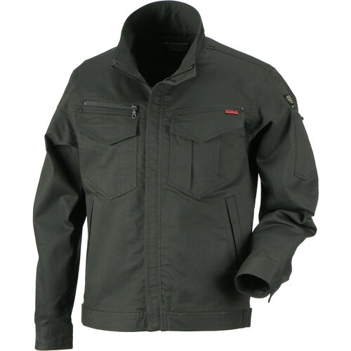 カジメイク T/Cストレッチブルゾン Dオリーブ