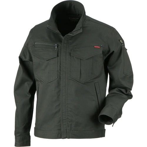 カジメイク T/Cストレッチブルゾン Dオリーブ