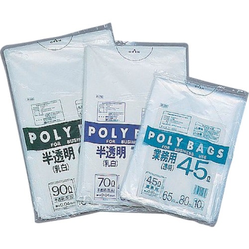 AS ゴミ袋透明45L 10枚入