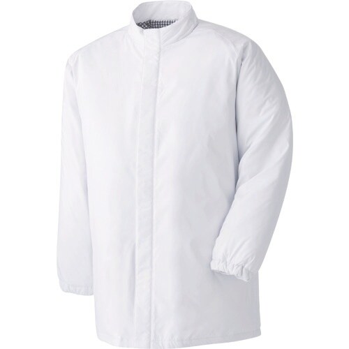 ミドリ安全 食品工場用防寒コート ホワイト S