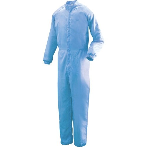 ミドリ安全 一般型クリーンウェア ブルー S