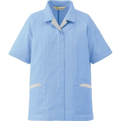 ミドリ安全 静電気帯電防止作業服 半袖スモック ブ