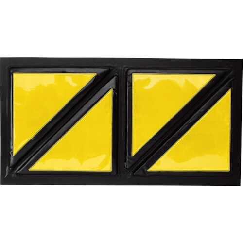 ユニット スクエア反射クッション 黄/黒 反射