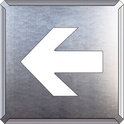 ユニット 吹付け用プレート 矢印(小)