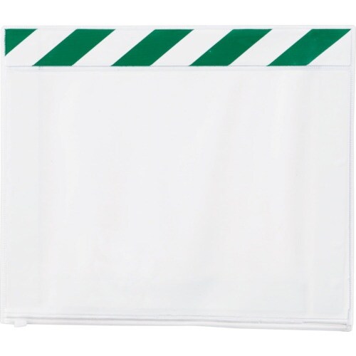 ユニット ポケットマグネット A4横 緑白 5枚組