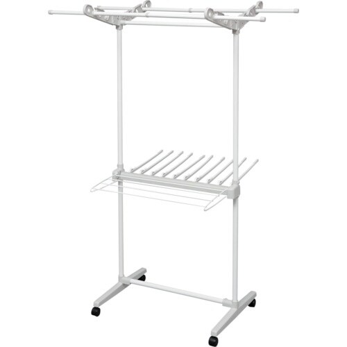 IRIS 268357 室内物干し ホワイト