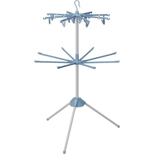 IRIS 528586 室内物干しパラソル2段 ブ