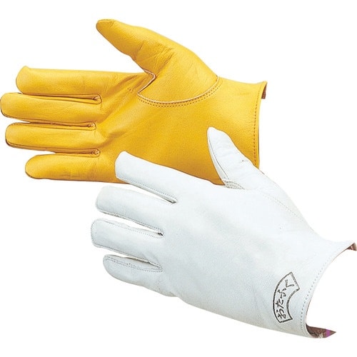 おたふく 410 革手クレスト (カフス無) 黄