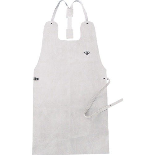 おたふく 435 床革 胸付前掛け 50X92