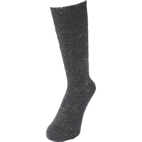 おたふく 起毛パイルソックス 先丸 (2P) ブラ