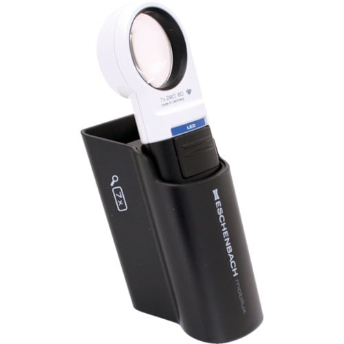 エッシェンバッハ LEDワイドライトルーペ+専用ス