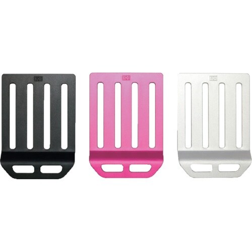 KH アルミ製D環止 4穴下穴付 ピンク