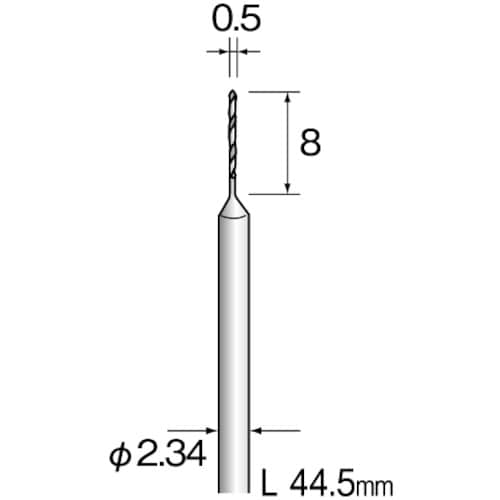 Minimo スチールドリル φ0.5 (10本入