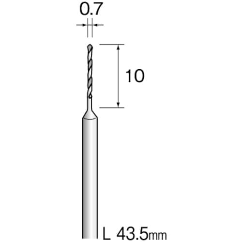 Minimo ハイスピードスチールドリル φ0.7